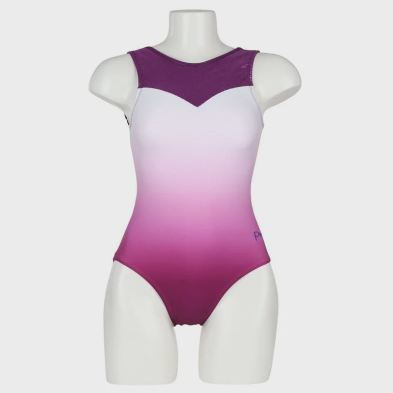 SGY345 Sublimated Leotard -Peony Pink/Violet