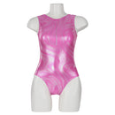 Scoop Neck Leotard SGY910-4 Child- Foil Pink Spangle