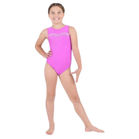 Scoop Neck Bellflower- Sweetheart Spangle Leotard SGY924-2 Child