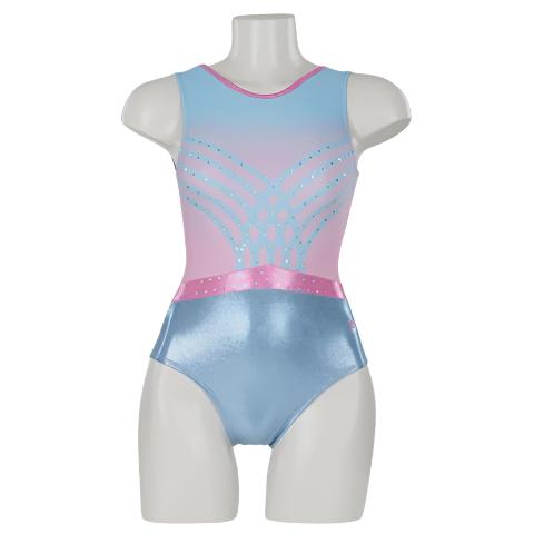 Scoop Neck leotard SGY926 -  Azalea - Spangle Blue