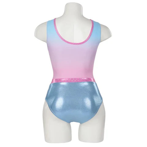 Scoop Neck leotard SGY926 -  Azalea - Spangle Blue