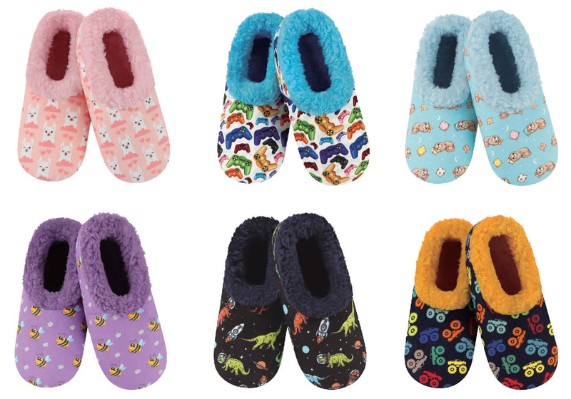 SLUMBIES CHILDRENS COSY SLIPPERS -ASST