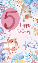 Urban Card | 5 Today Happy Birthday (Girl)