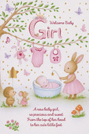 Welcome Baby Girl Card