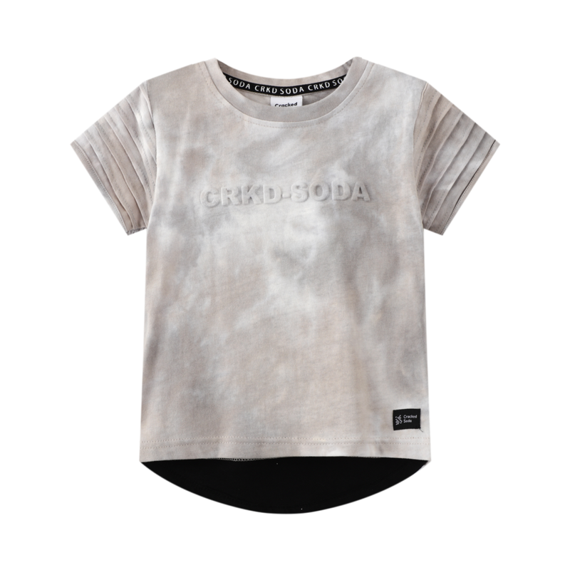 Cracked Soda | Hunter Embossed Junior Tee Grey Wash