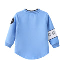 Cracked Soda Darcey Detailed Crew  - Blue