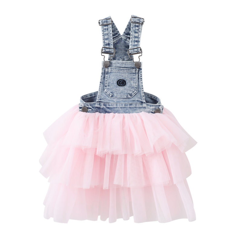 Cracked Soda | Brooke Pinafore Tutu Blue/Pink