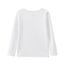 Scarlett Ribbed Fleece Top - Cream White