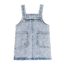 Cracked Soda | Polly Detailed Pinafore Blue Denim