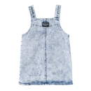 Cracked Soda | Polly Detailed Pinafore Blue Denim