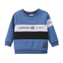 Cracked Soda | Oscar Textured Crew - Blue