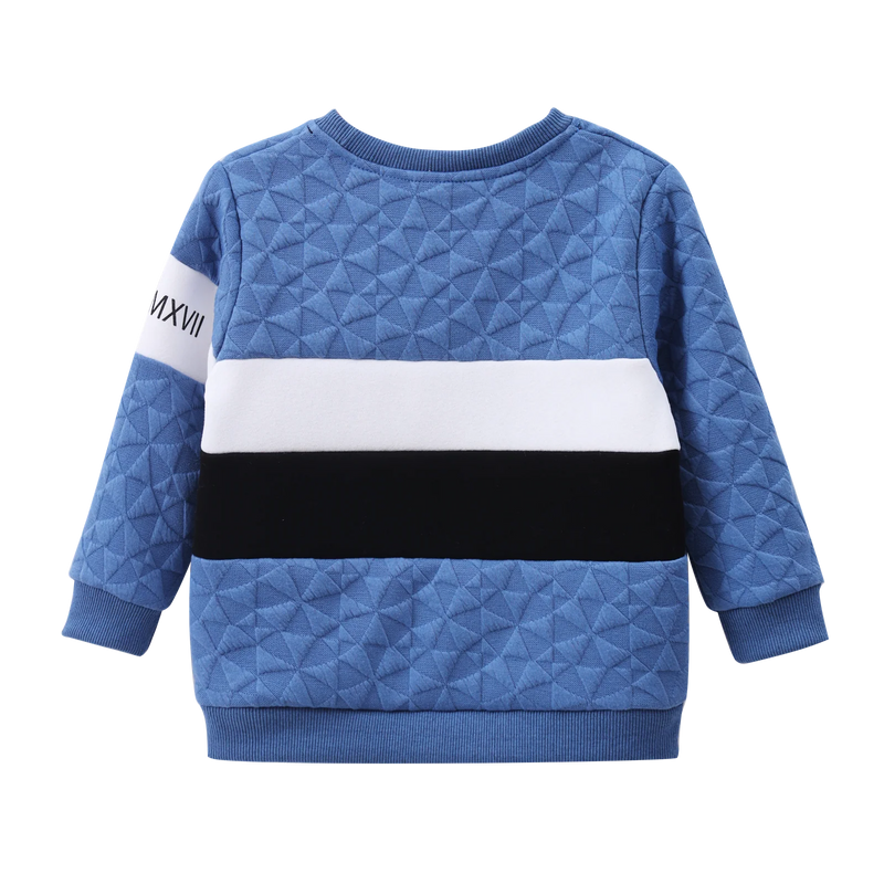 Cracked Soda | Oscar Textured Crew - Blue