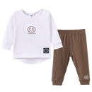 Cracked Soda Charlie Detail Tee & Legging Set Coco 000-2