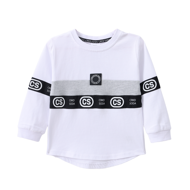Cracked Soda | Conner Detailed Tee - White