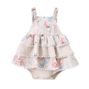 Cracked Soda | Naomi Bodysuit Layered Dress -  Beige