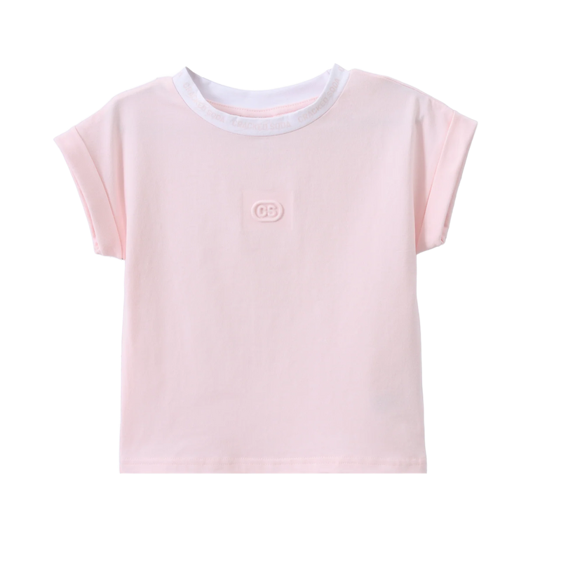 Cracked Soda | Kids Emma Detailed Tee-Pink