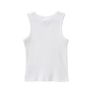 Cracked Soda | Essential Ribbed Tank-White