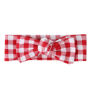 Cracked Soda Poppy Check Headband Red OSFA