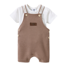Cracked soda | Dash Waffle Overall Set - Mocha