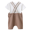 Cracked soda | Dash Waffle Overall Set - Mocha