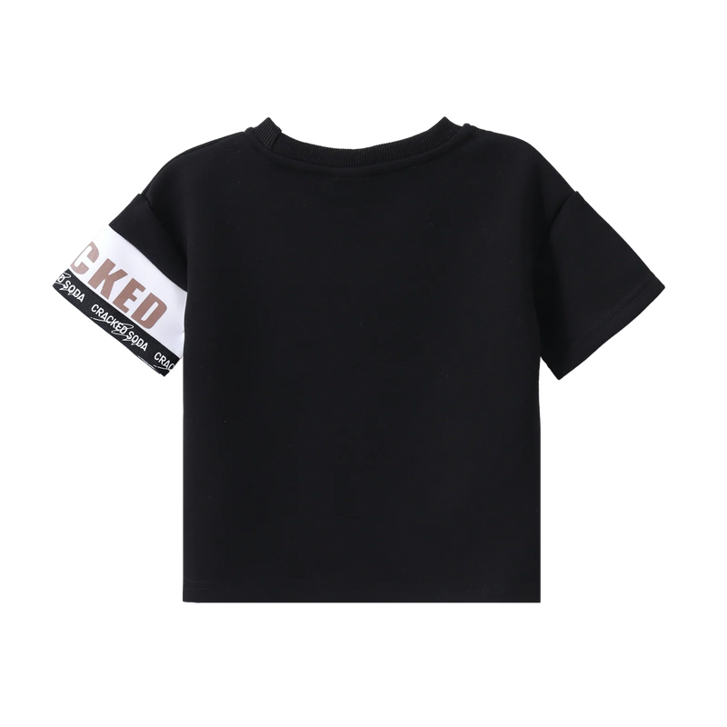 Cracked Soda | Dash Detailed Tee - Black