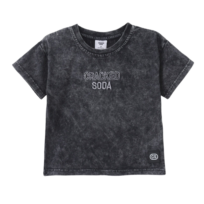 Cracked Soda | Mateo Tee  Washed Grey