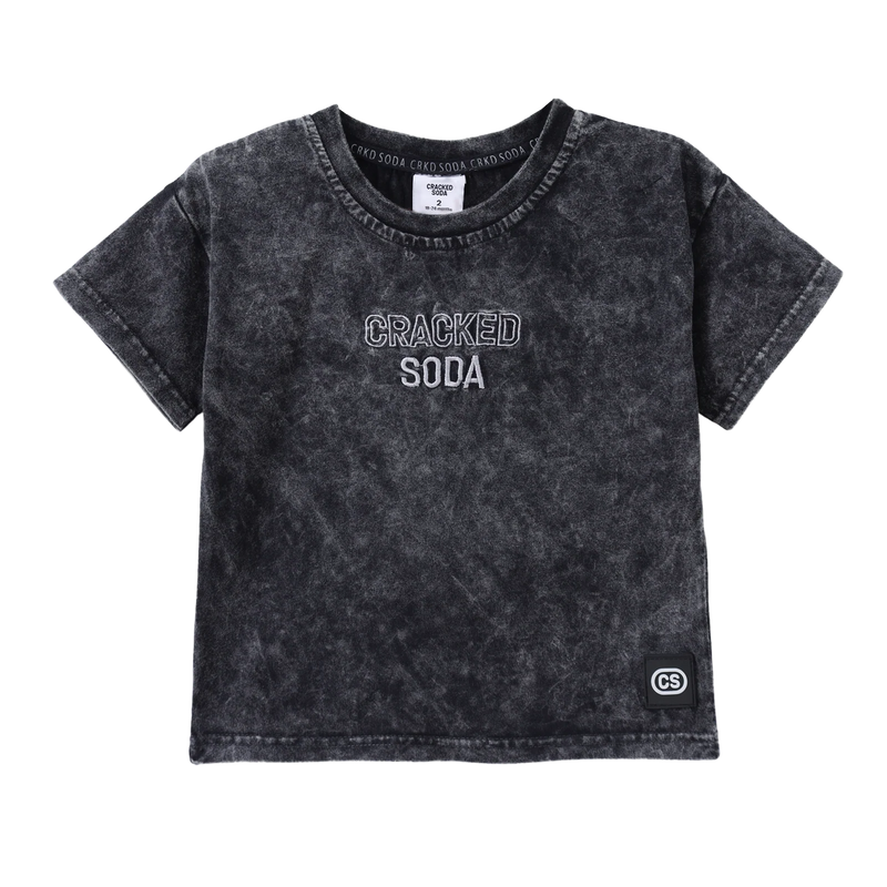 Cracked Soda | Baby Mateo Tee Washed Grey