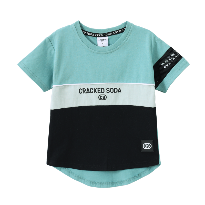 Cracked Soda Huck Detailed Sleeve Tee wasabi 3-8