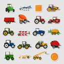 Tractor Ted | Farm Machines Bath Stickers