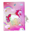 Pink Poppy | Unicorn Butterfly 3D Lockable Diary