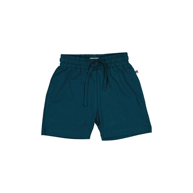 Burrow & Be | Boys Deep Teal Leo Shorts