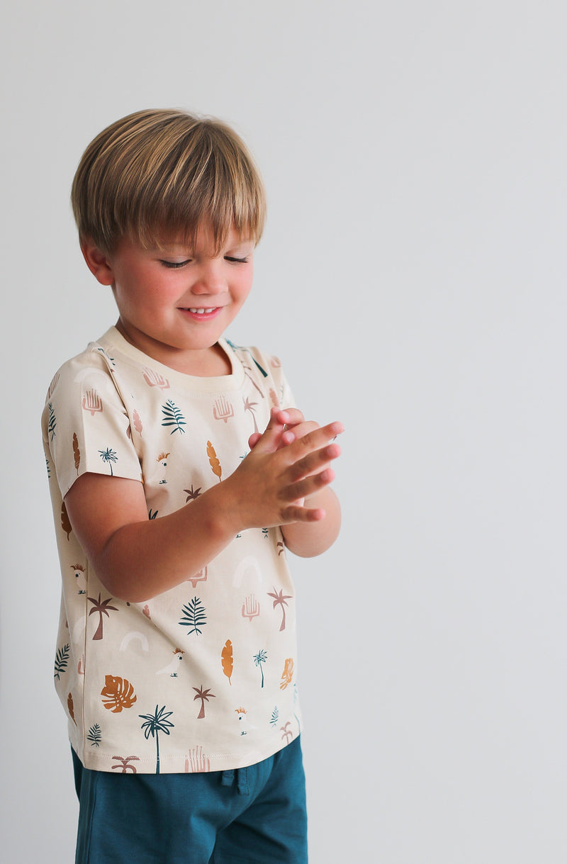 Burrow & Be | Boys Jungle Stamp Tee