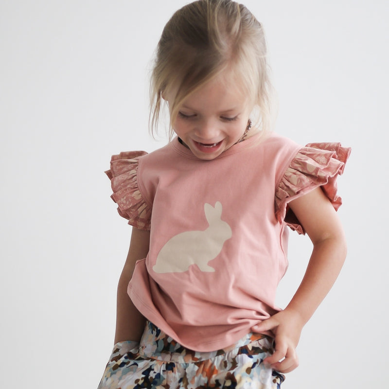 Burrow & Be | Girls Doe Flutter Tee