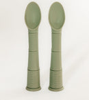 Classical Child | Silicone Beginner baby Spoon 2pk - Assorted