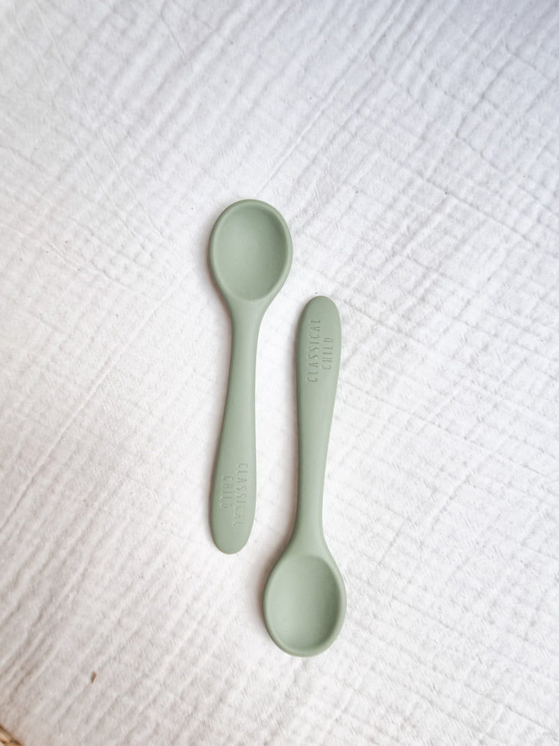 Classical Child | Silicone Spoon 2pk - Assorted