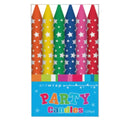 Candle 12pk 8cm Printed Stars