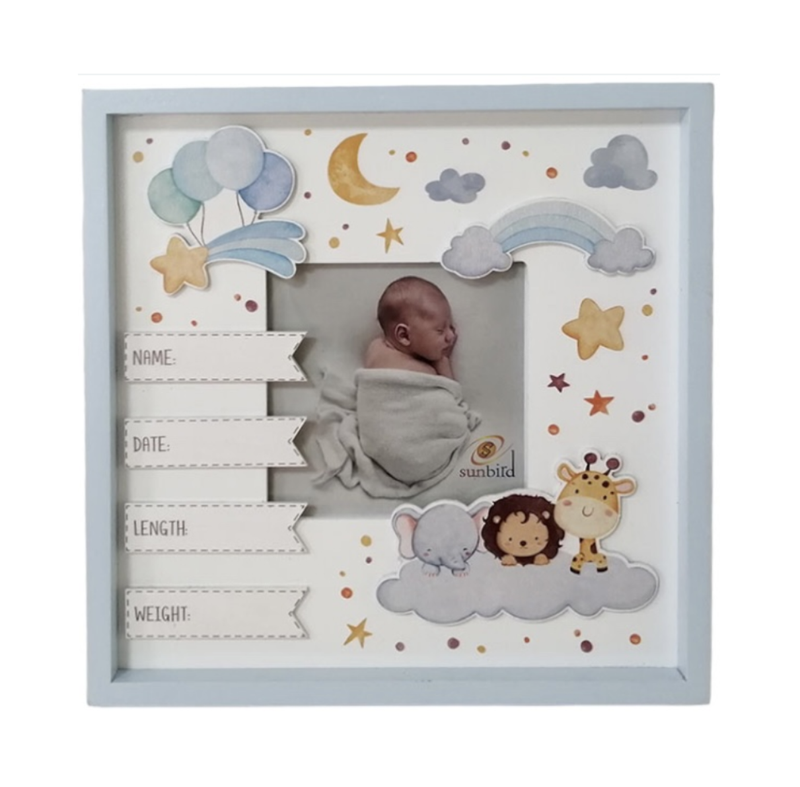 Baby Boy's or Girl's Wooden Photo Frame