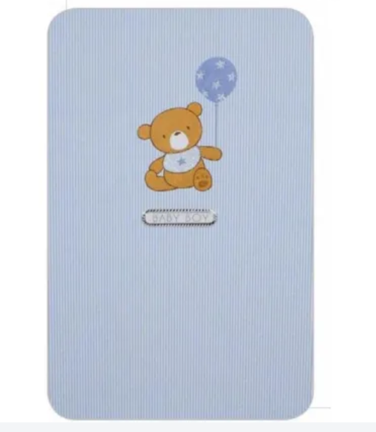 COUTURE BABY BOY/TEDDY CARD RRP $5.99