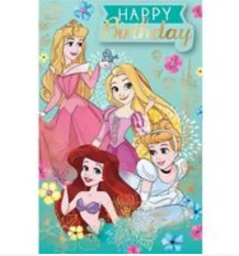 CARD PREMUIM | Happy Birthday  Princesses RRP $7.95