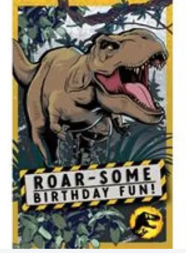 CARD PREMUIM LIC BirthdayJUV JURRASIC