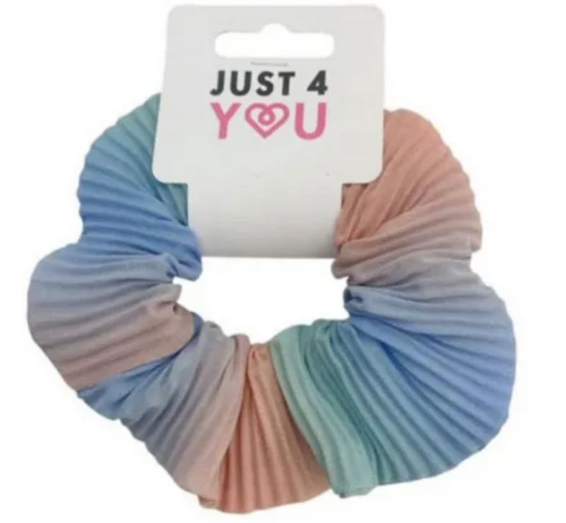 STRETCH  PLEATED OMBRE SCRUNCHIE - Just 4 You