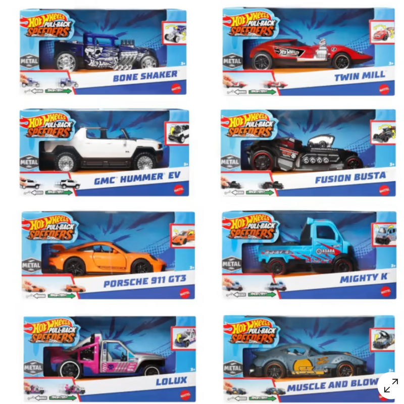 Hot wheels pull back hot sale cars