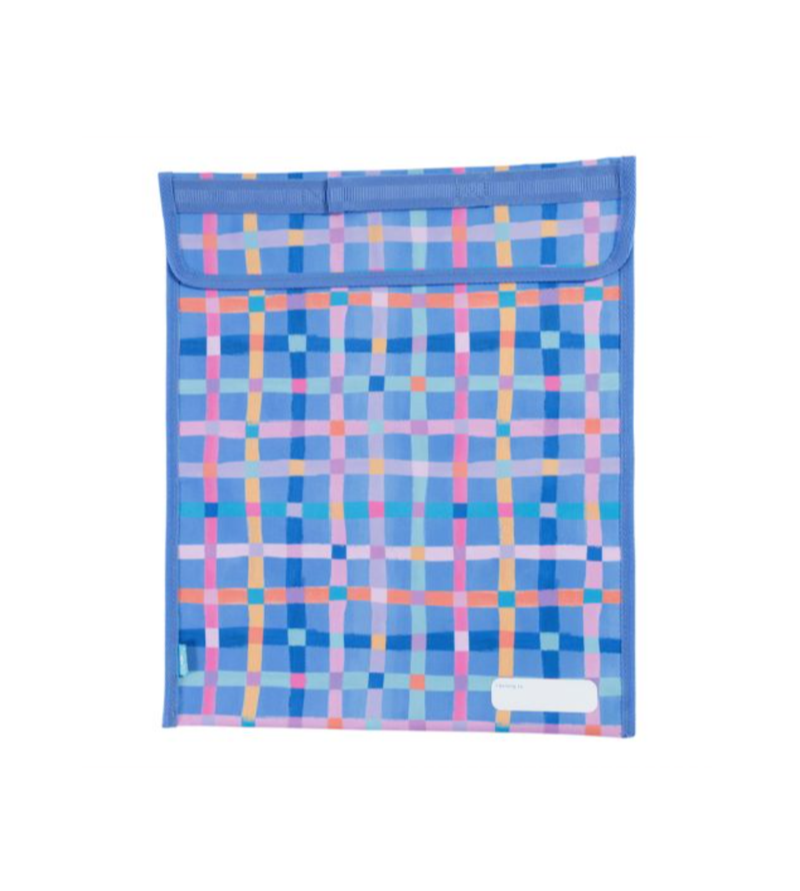 Spencil Homework Bag Extra Large - Pastel Plaid
