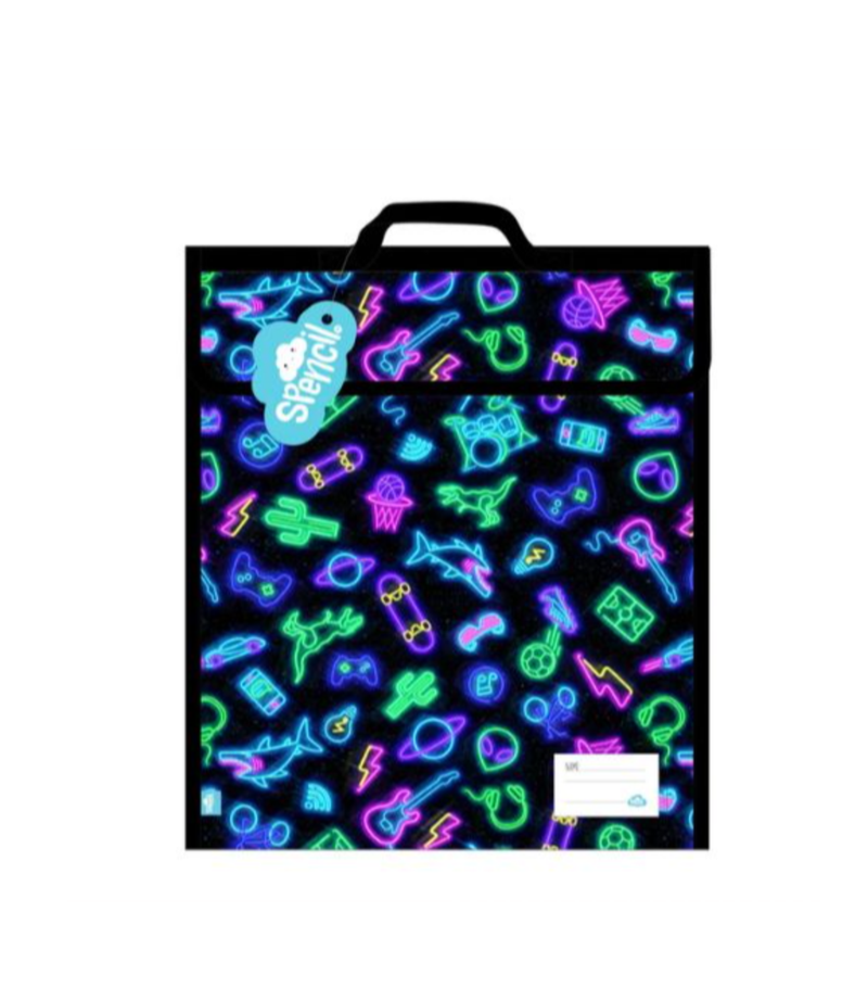 Spencil Homework Bag Extra Large - Neon Life