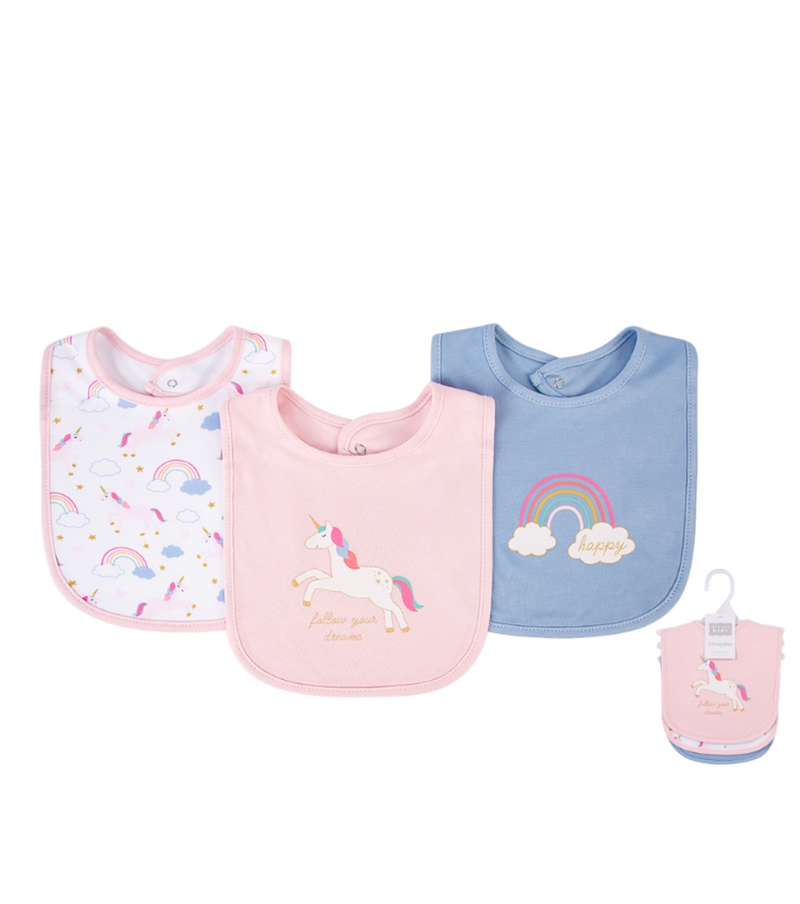 3pce Bamboo Interlock Bib Set