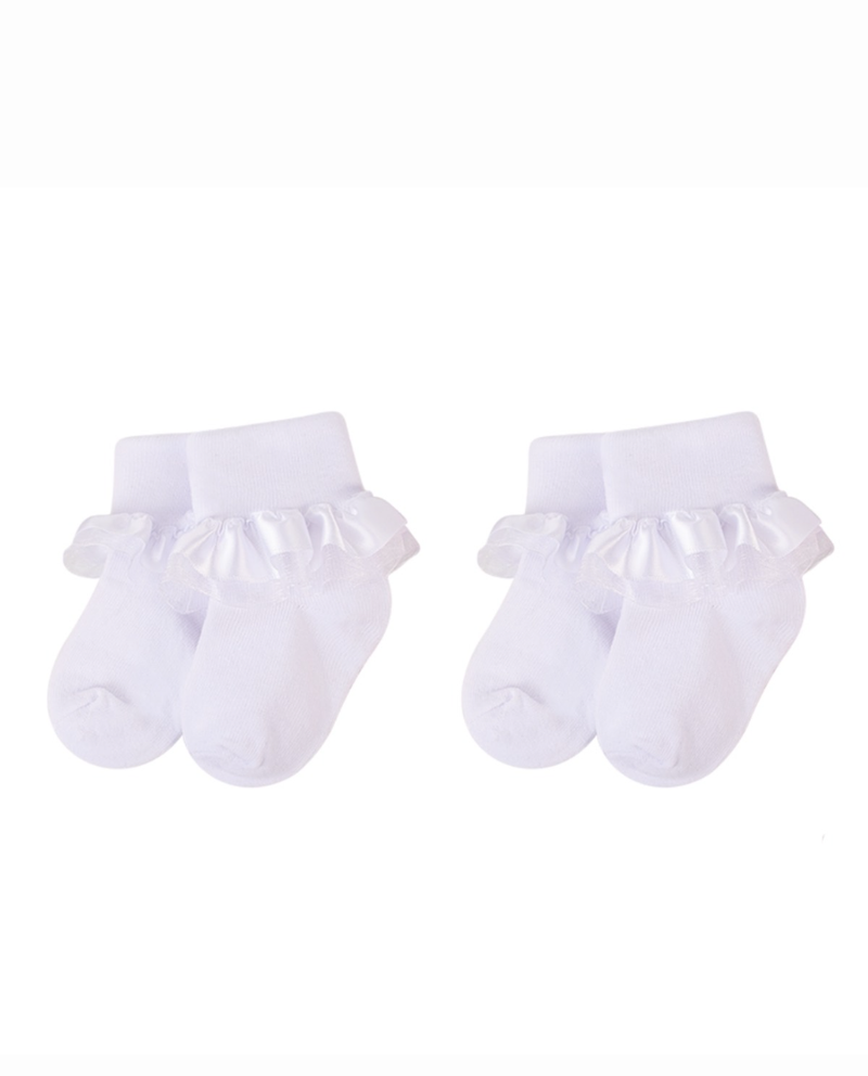 Hudson Baby | Socks with Frill Trim 2 Pce Set