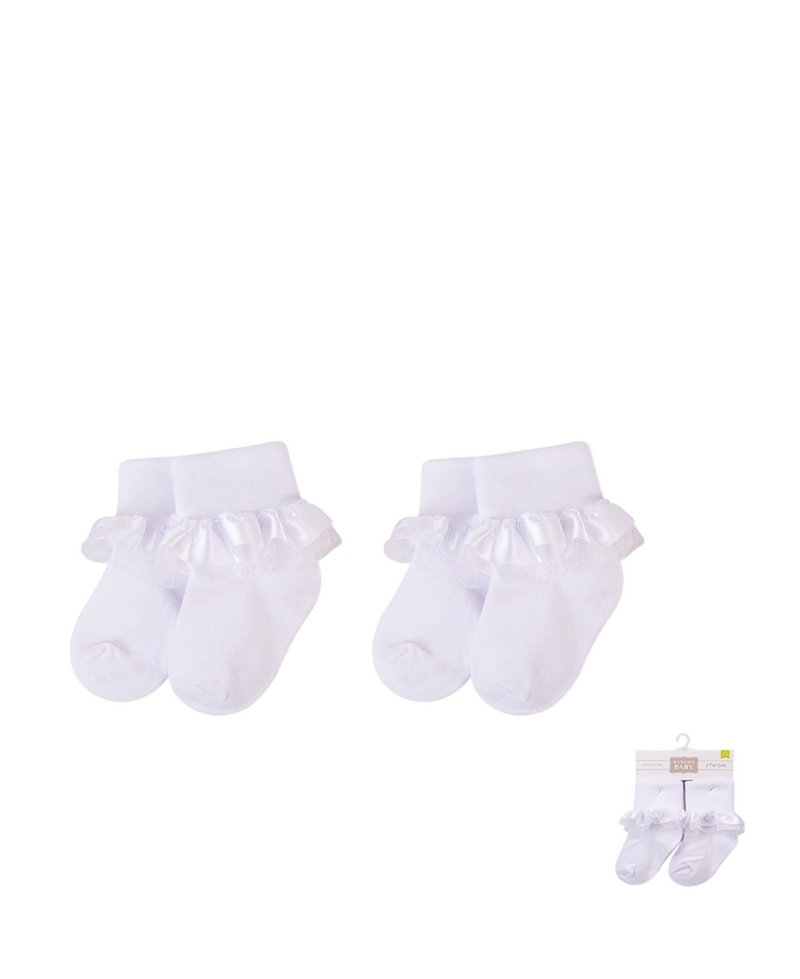 Hudson Baby | Socks with Frill Trim 2 Pce Set
