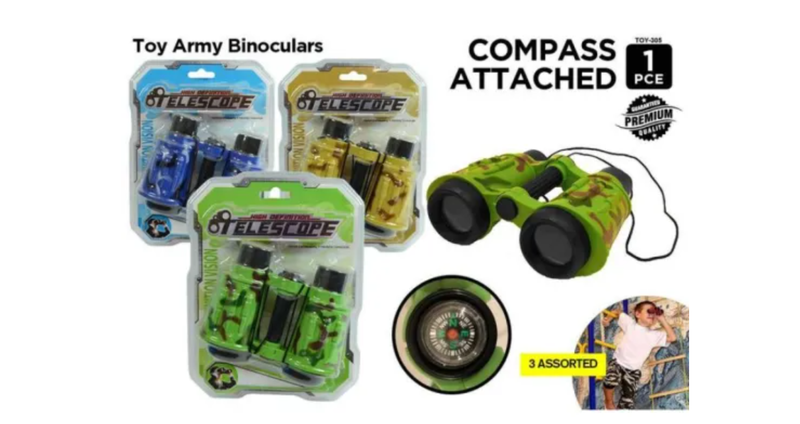 1pce Army Binoculars - Assorted