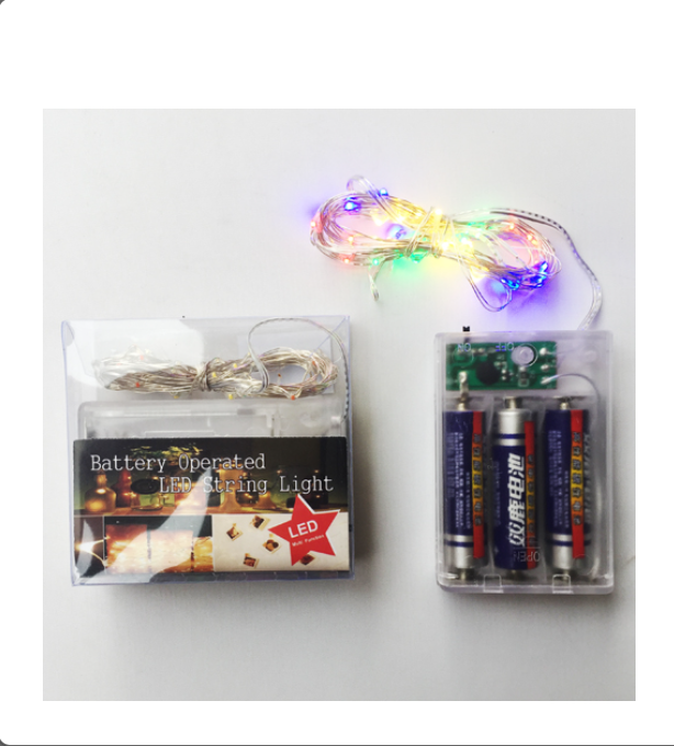 Battery operated led sting light 3m/mulit coloured