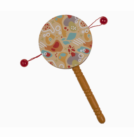 Percussion Wooden Drum 16 x 7.5cm